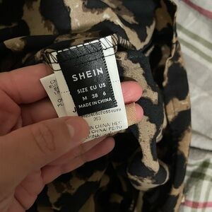 SHEIN leopard print romper
